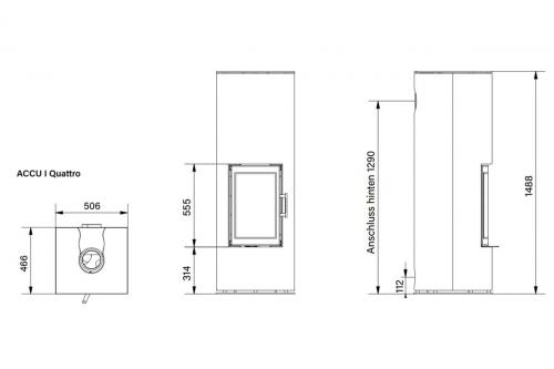 Preview: storage stove Accu Quattro